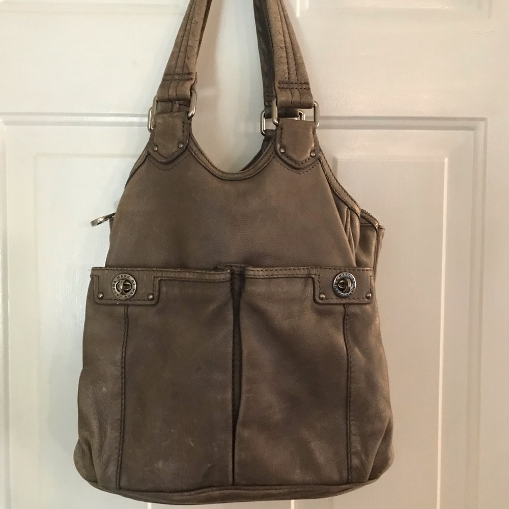 Marc Jacobs Gray Leather Shoulder Bag